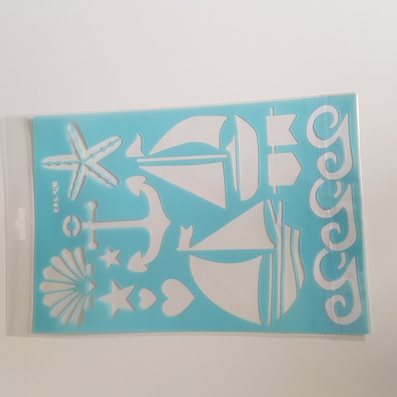 CLEARANCE Reusable Stencil Pochoir, Set of 3 - Picture 5 of 7